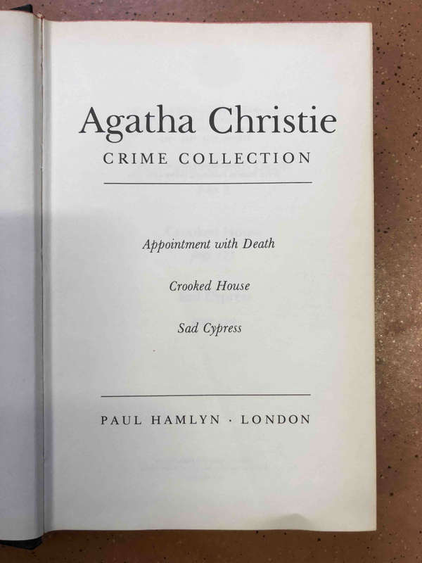 Agatha Christie Crime Collection: Appointment with Death, Sad Cypress and Crooked House