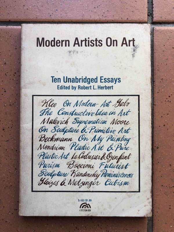 Modern Artists on Art
