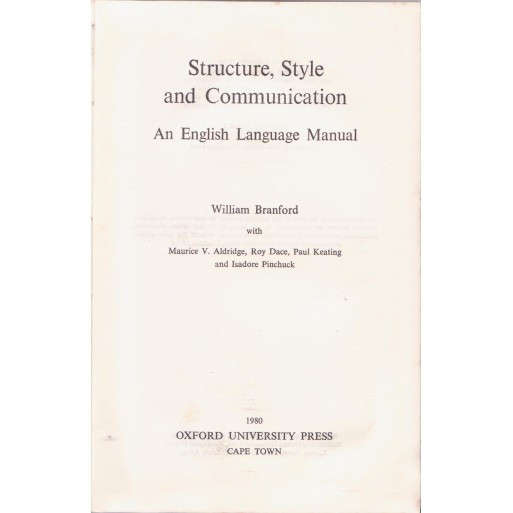 Structure, style and communication