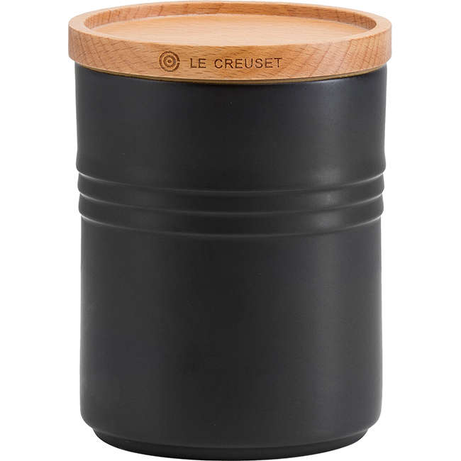 Medium Storage Jar With Wooden Lid, 540ml