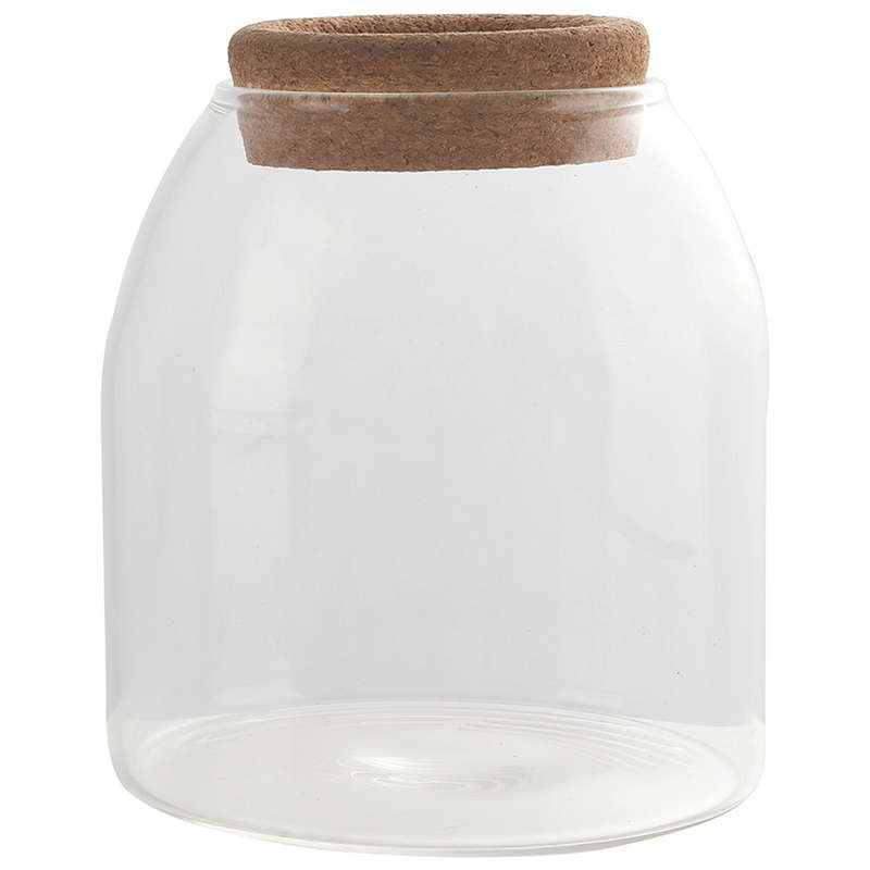 Glass Storage Jar With Cork Lid