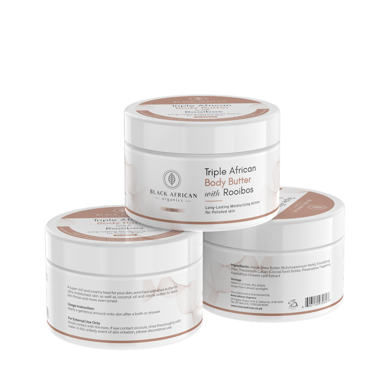 Deep Moisturizing Rooibos Infused African Shea Body Butter 250ml