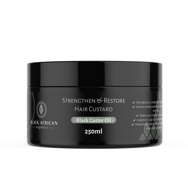 Black Castor Oil + Biacapil Hair Strengthen and Restore Custard