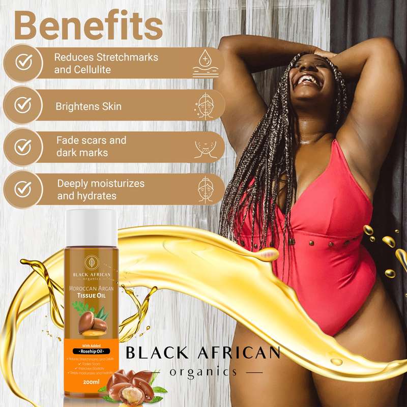 Argan Tissue Oil + Rooibos and Coffee Scrub Anti-Stretchmarks and Cellulite Kit 3 products