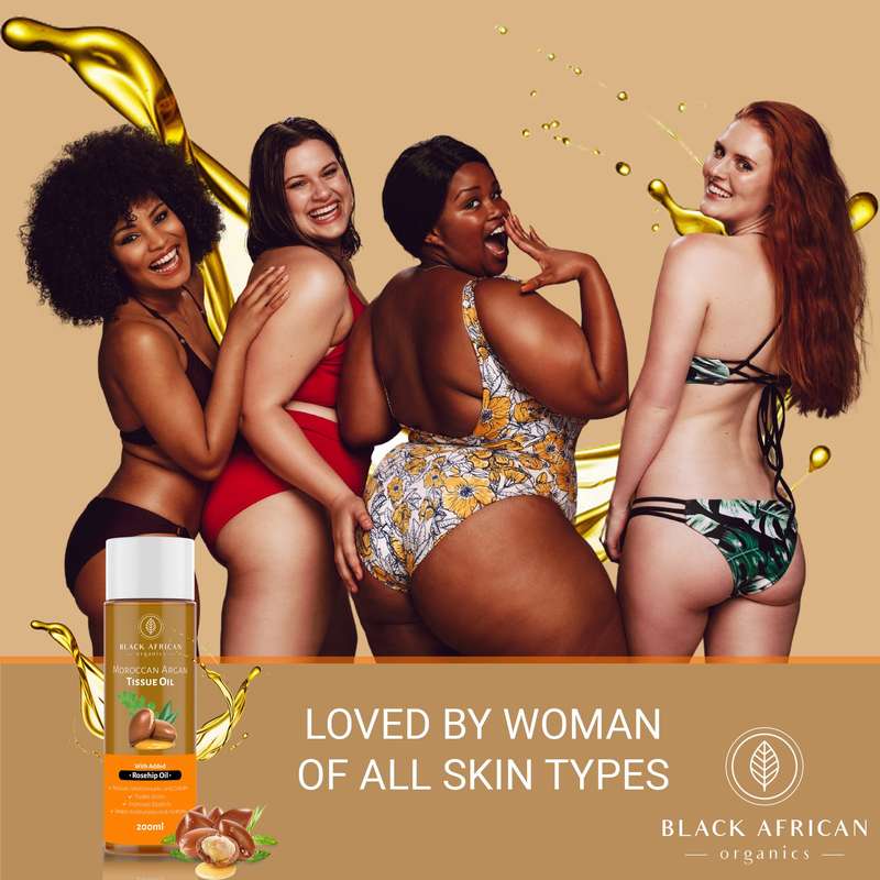 Argan Tissue Oil + Rooibos and Coffee Scrub Anti-Stretchmarks and Cellulite Kit 3 products