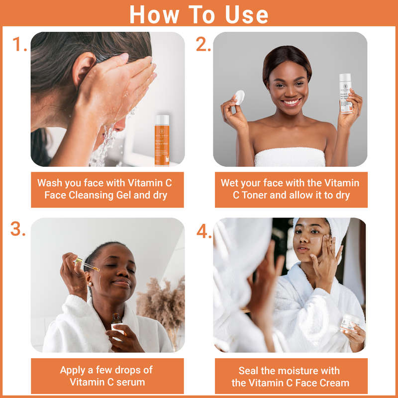 Vitamin C + Hyaluronic Acid Natural Face Cleansing Foaming Gel