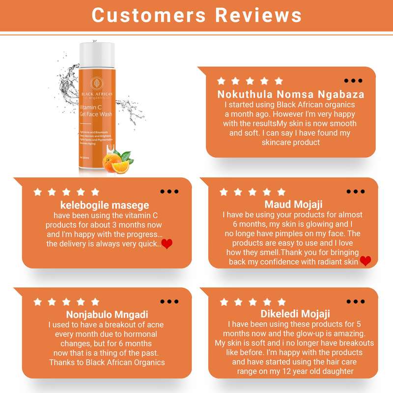Vitamin C + Hyaluronic Acid Natural Face Cleansing Foaming Gel
