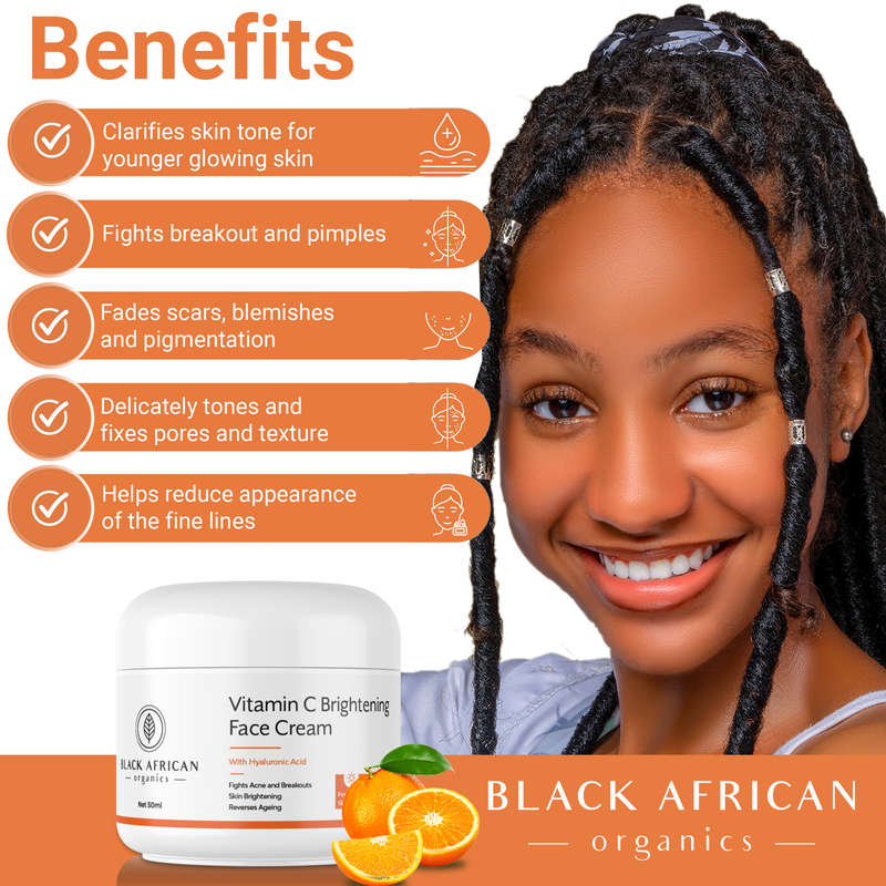 Vitamin C Natural Anti-Breakouts Face Clarifying Cream with Hyaluronic Acid - Bulk Wholesale