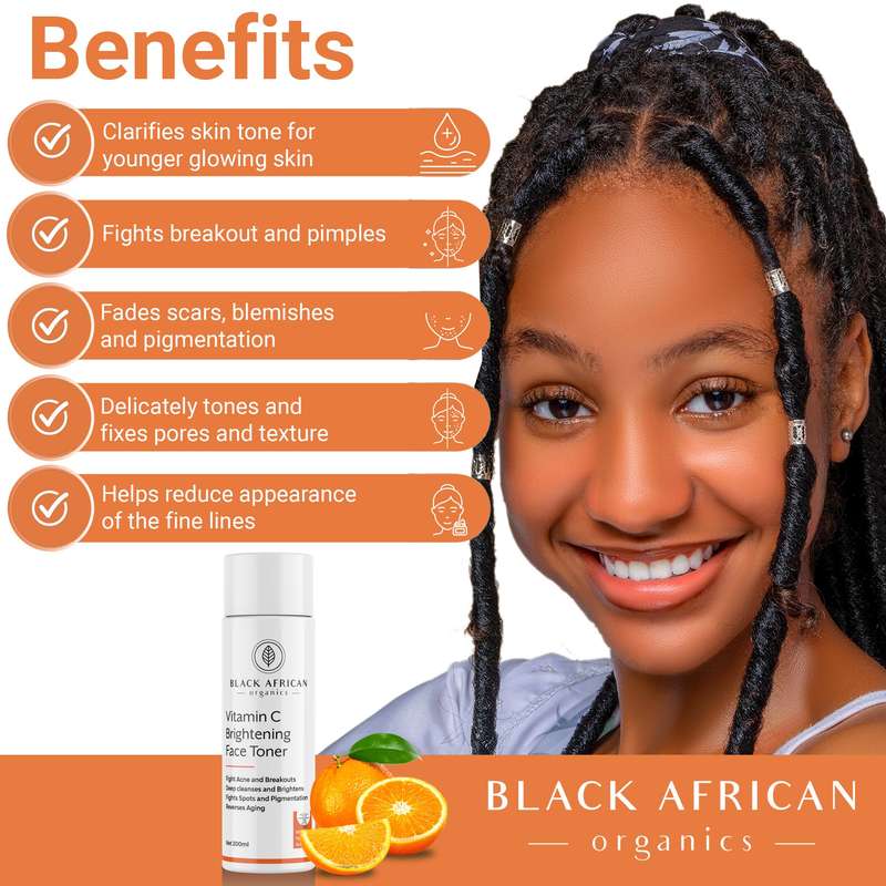 Vitamin C + Hyaluronic Acid Natural Anti-Breakouts Face Clarifying Toner - Bulk Wholesale