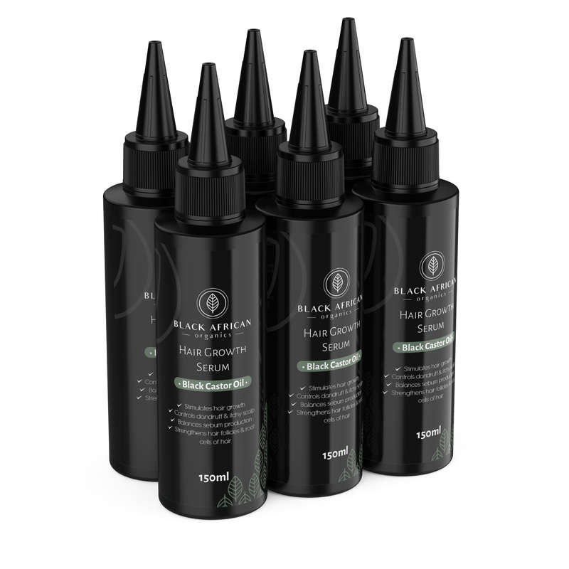 Black Castor Oil + Baicapil Hair Growth Serum 150ML - Bulk Wholesale