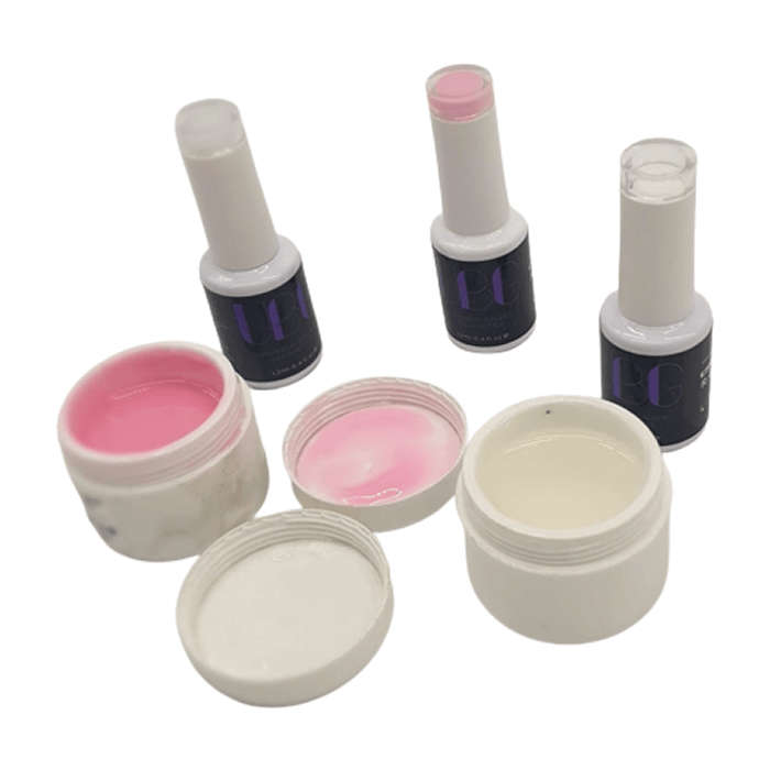 LGC Builder Gel:- Clear & Cover Pink