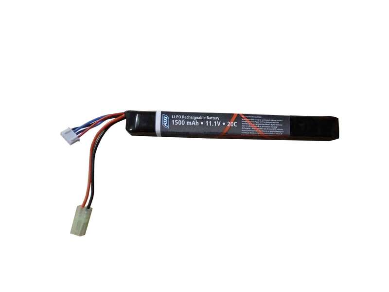 ASG 18156 Airsoft Battery 11.1V 1500mAh Li-Po Single Stick