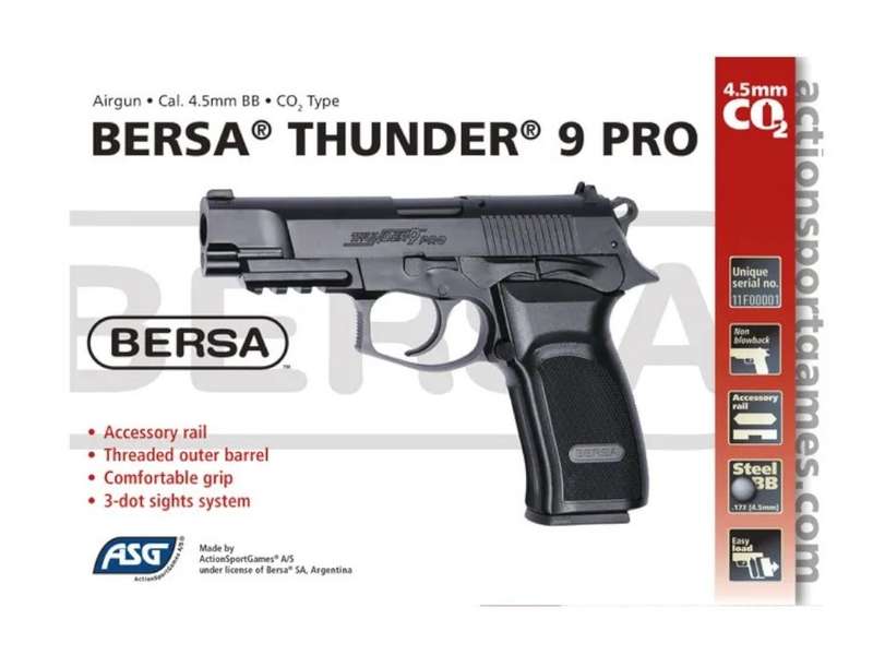 Bersa Thunder 9 Pro BB Pistol 17302