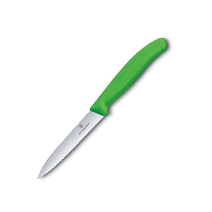 Victorinox Swiss Classic Paring Knife Serrated Green - 10 cm (V6.7736.L4)