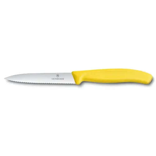 Victorinox Swiss Classic Paring Knife Serrated Yellow 10 cm Knife (V6.7736.L8)