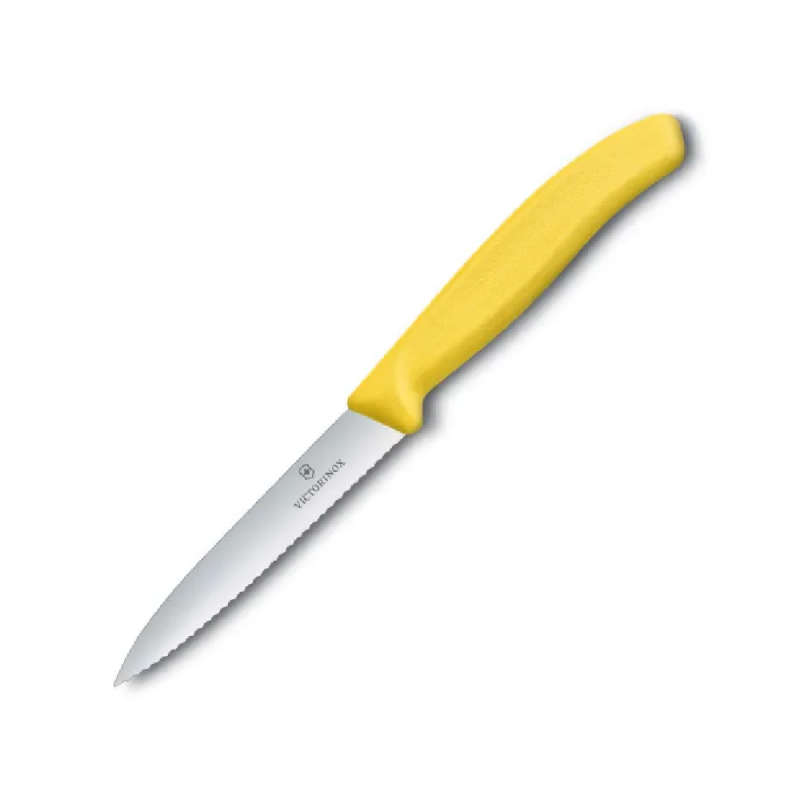 Victorinox Swiss Classic Paring Knife Serrated Yellow 10 cm Knife (V6.7736.L8)