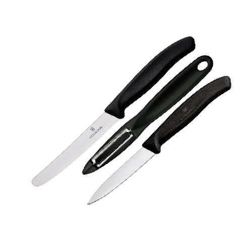 Victorinox Swiss Classic Zest 3 Piece Paring Set Black Knife V6.7836Z113.3