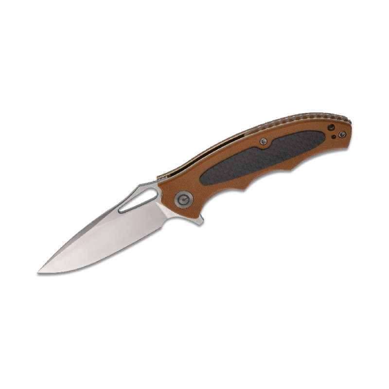 WE Shard Flipper Knife G10 Handles with Carbon Fibre Overlays - C806B