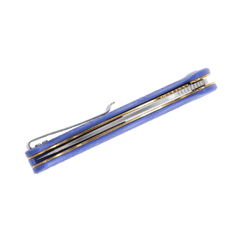 We Knives C802B Naja Flipper Knife Blue G10 Handles