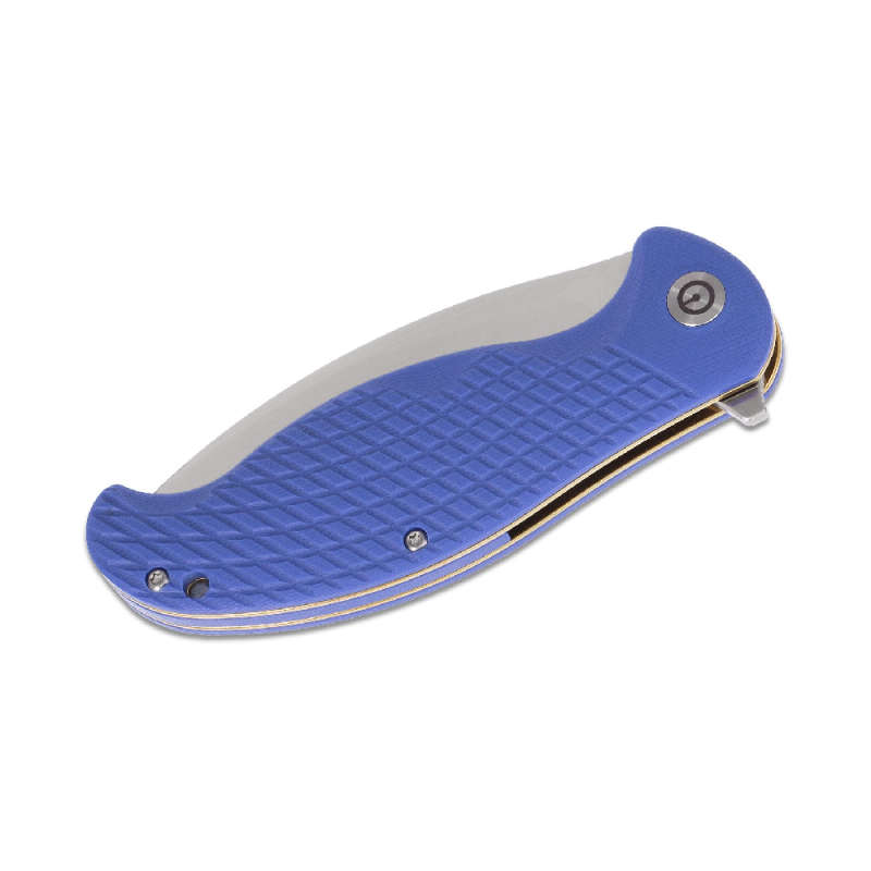We Knives C802B Naja Flipper Knife Blue G10 Handles