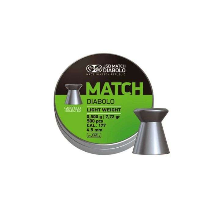 JSB MATCH DIABOLO LIGHT WEIGHT PELLETS 4.5mm
