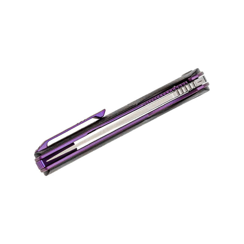 WE 704CF-A Purple TI Liner with CF Handle Polished Bead Blast
