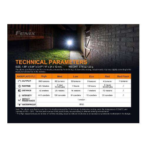 Fenix E03R LED Flashlight