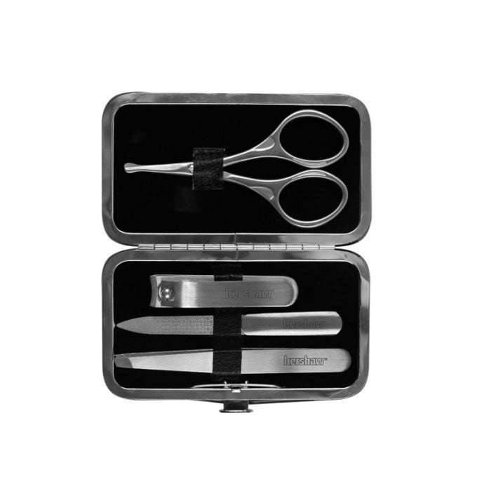 KKMcure Kershaw Manicure Set 4 Piece Black Case