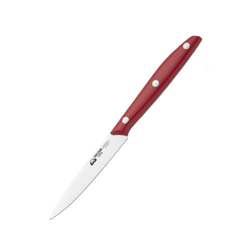 DUE CIGNI 12PCE KITCHEN KNIFE SET RED WITH WENGE WOODEN BLOCK - 2C324