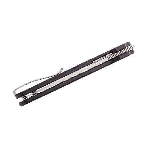 QSP QS144-D LARK-LINER LOCK  14C28N SATIN RED SHREDDED CF OVERLAY G10