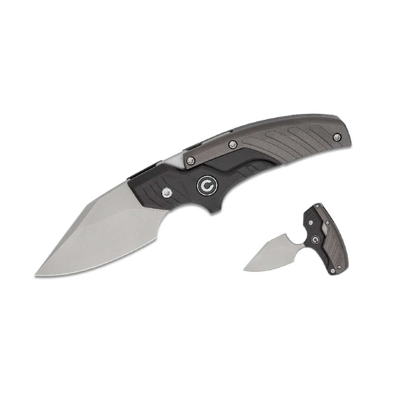 CIVIVI TYPHOEUS BLK N GRAY ALUMINIUM HANDLE - C21036-3