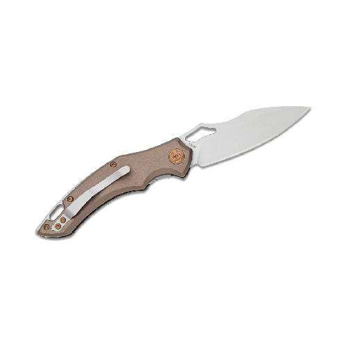 FOX Edge Sparrow Folding Knife 9Cr13 Bead Blasted Blade Bronze - FE-031