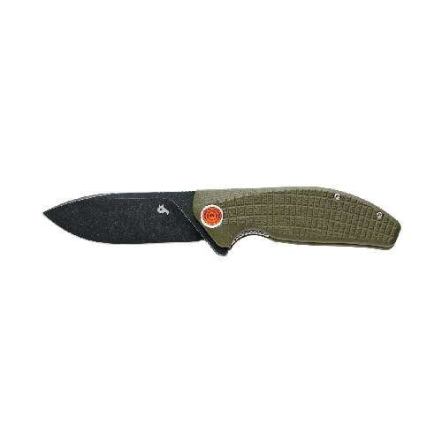 Black FOX Acutus Folding Knife D2 Black PTFE Stone Washed - BF-764 OD