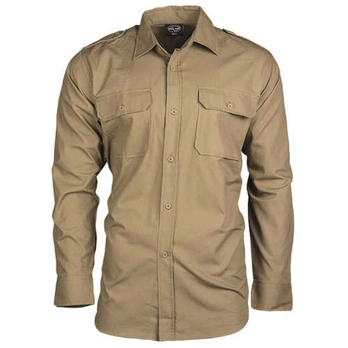 Ripstop Tactical L/S-Sleeve Shirt (Tan)