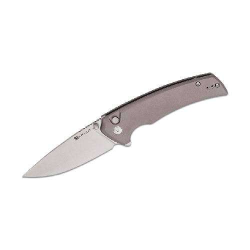 SENCUT SERENE GRAY ALUMINIUM HANDLE SATIN FINISH D2 BLADE - S21022B-3