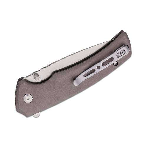 SENCUT SERENE GRAY ALUMINIUM HANDLE SATIN FINISH D2 BLADE - S21022B-3