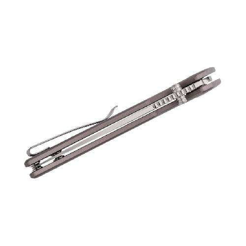 SENCUT SERENE GRAY ALUMINIUM HANDLE SATIN FINISH D2 BLADE - S21022B-3