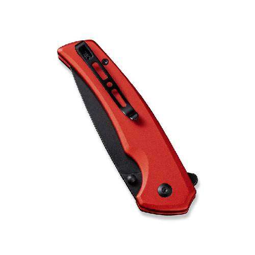 SENCUT SERENE RED ALUMINIUM HANDLE BLK STONEWASH D2 BLADE - S1022B-2