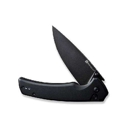 SENCUT SERENE BLK ALUMINIUM HANDLE BLK STONEWASH D2 BLADE - S1022B-1