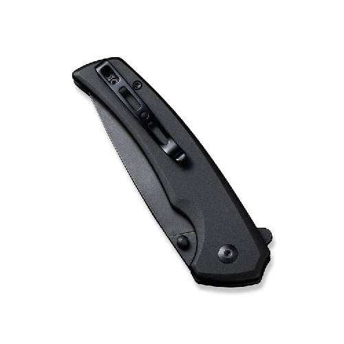 SENCUT SERENE BLK ALUMINIUM HANDLE BLK STONEWASH D2 BLADE - S1022B-1