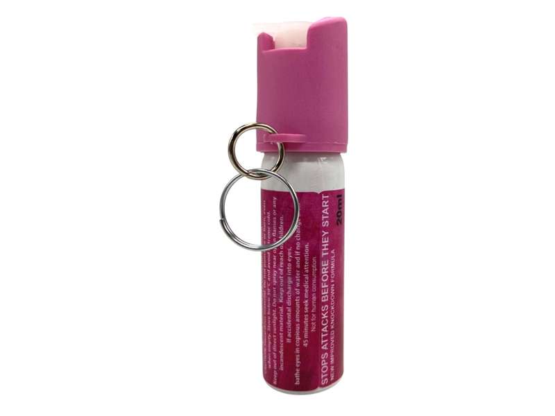 BALLISTIC KEY CHAIN PEPPER SPRAY DIRECT STREAM 20ML PINK LIMITED EDITION
