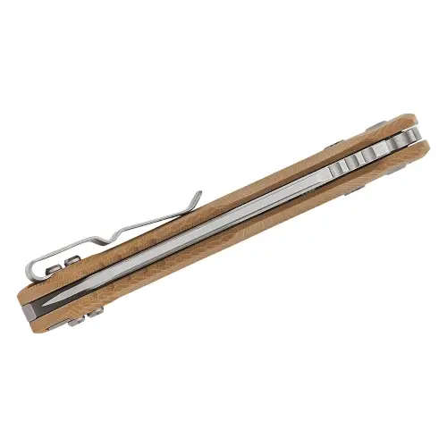Microtech MSI® S/E Fluted G-10 Tan Stonewash Partial Serrated - 210-11FLGTTA