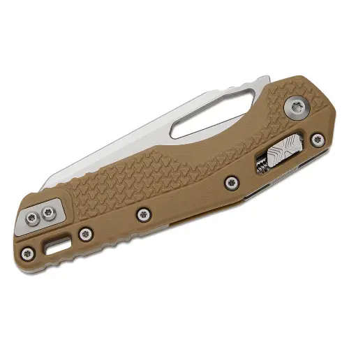 Microtech MSI® S/E Tri-Grip Polymer Dark Earth Stonewash Full Serrated - 210T-12PMDE