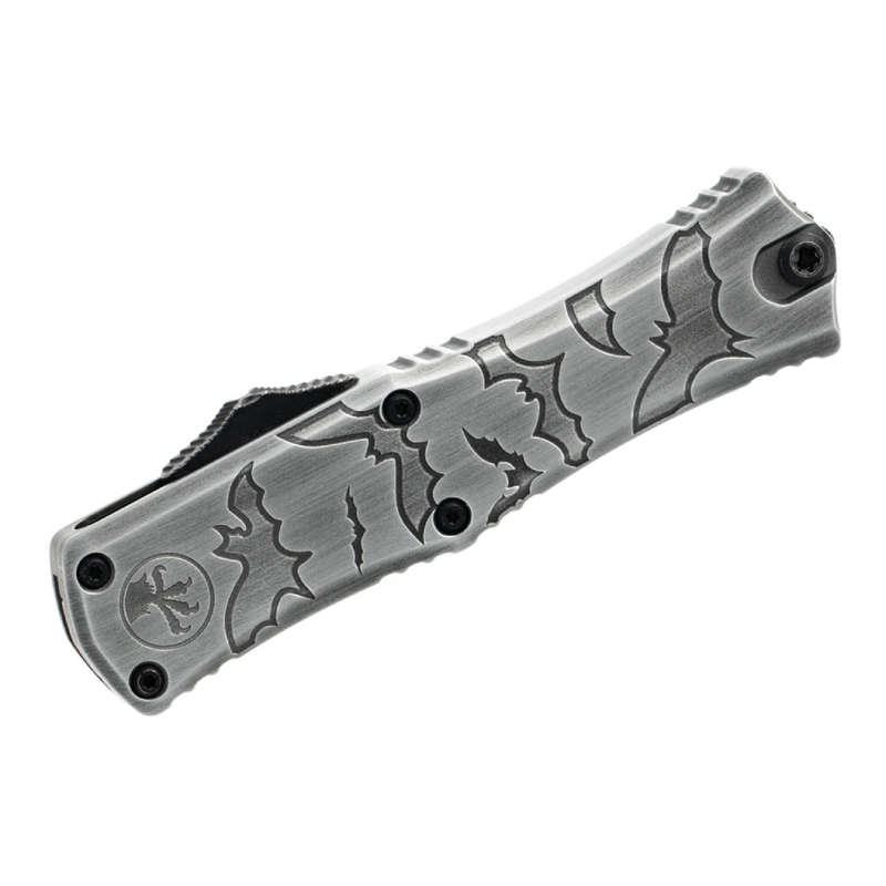 Microtech Hera II Mini D/E Signature Series Brushed Metal Bats Standard - 1702M-1BMHWBAS