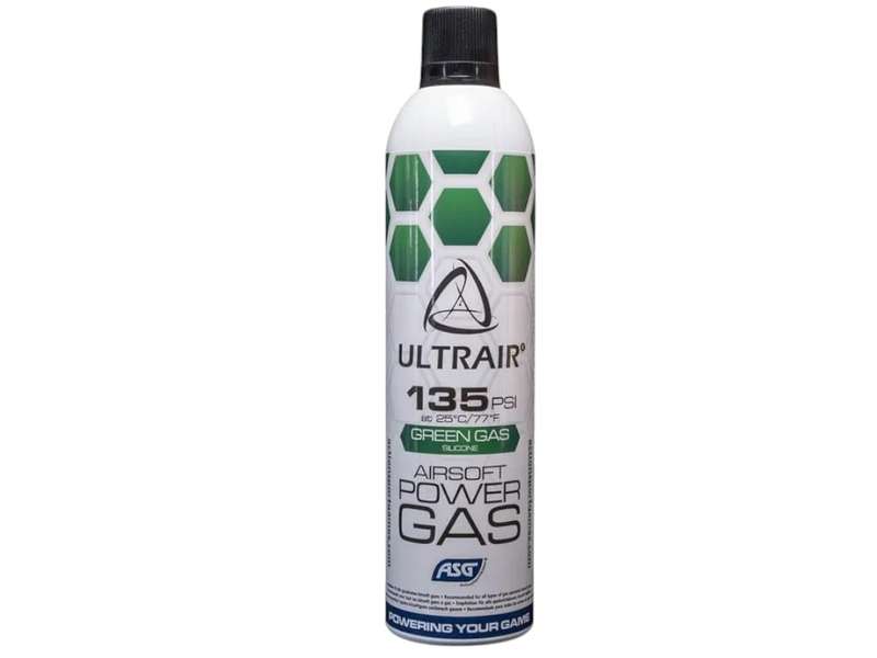 ASG PROPELLANT, GAS, 570ML, 135 PSI, SILICONE GREEN - 19893