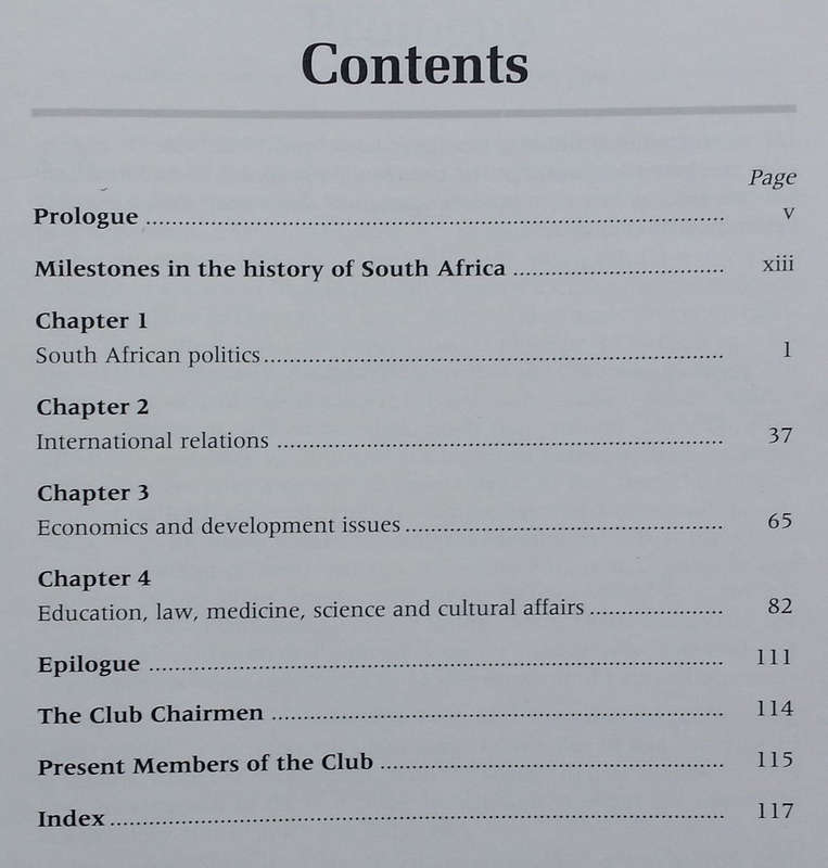 Politics in confidence, The Chronicles of The 1926 Club Formerly The Political Research Club