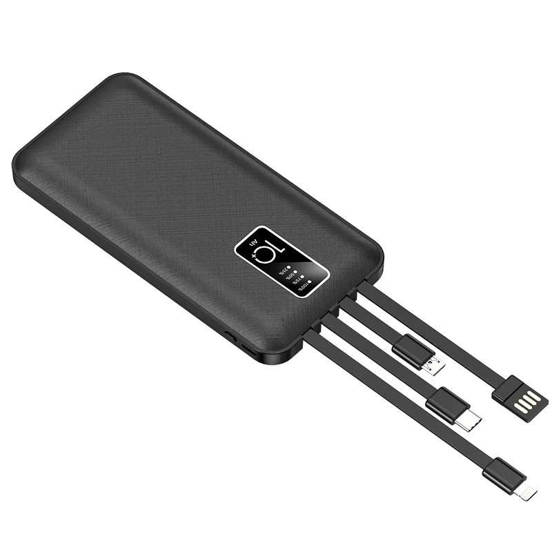 10000 mAh Fast Charge Power Bank With LED Screen