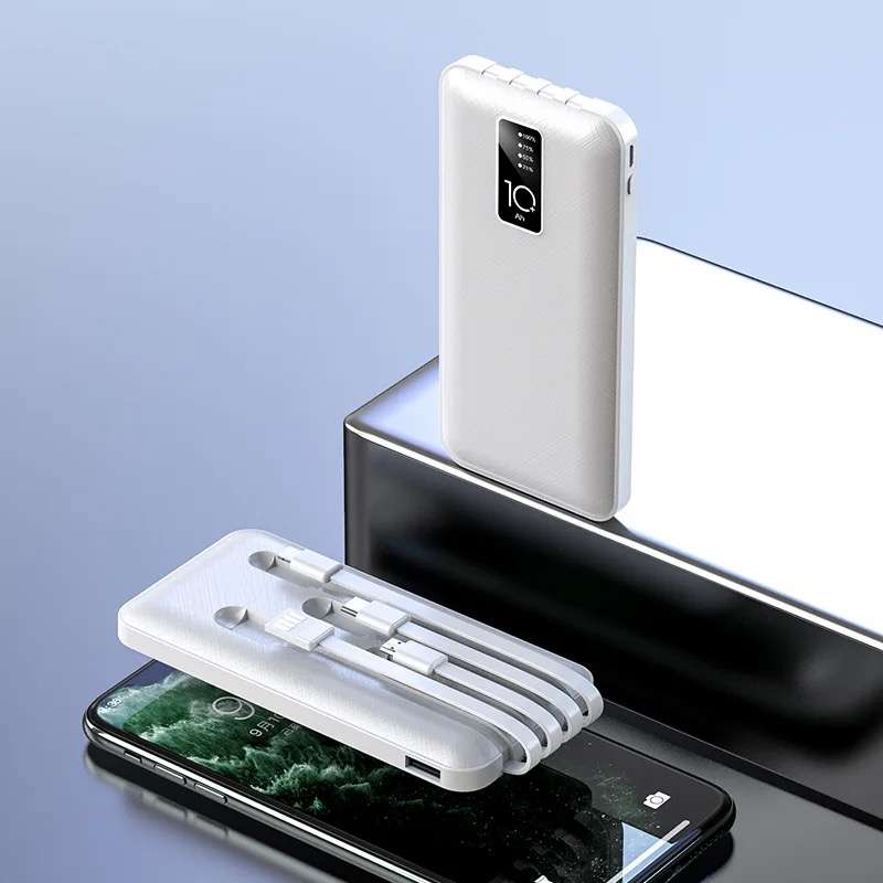 10000 mAh Fast Charge Power Bank With LED Screen