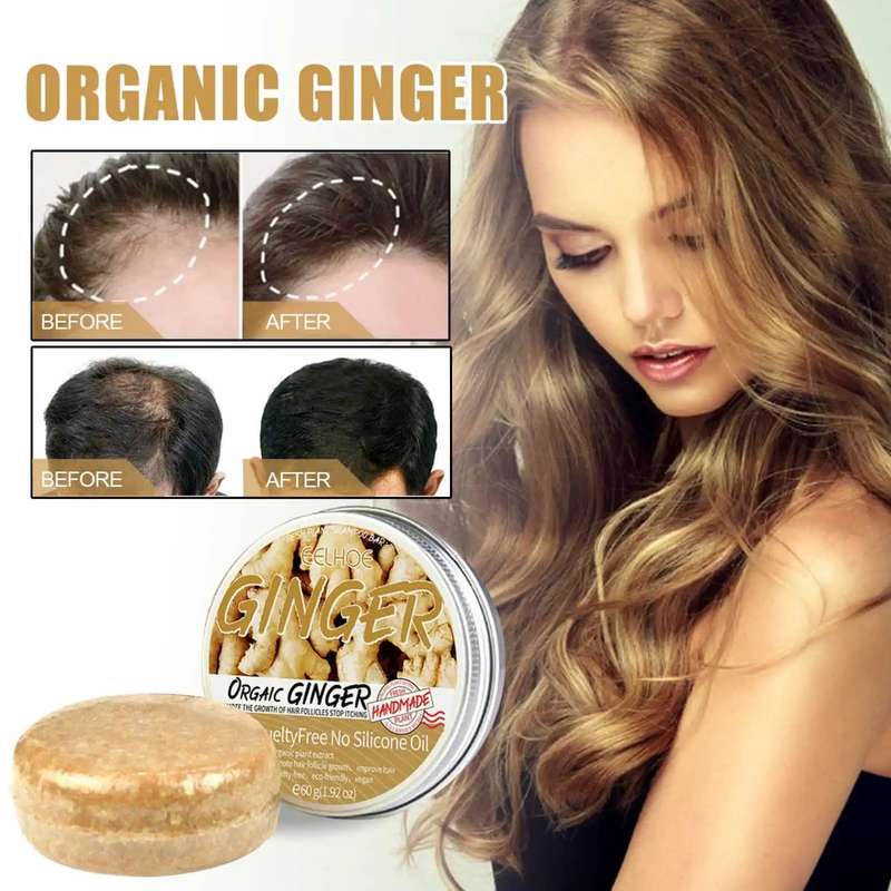 2 Piece Ginger Hair Regrowth Shampoo Bar 60g
