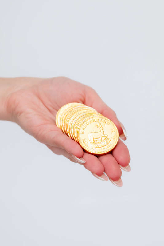 20 Gold Chocolate Coins 2 Bags